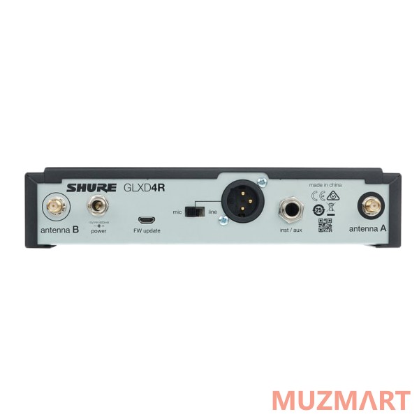 Shure GLXD14RE/B98 Z2 2.4 GHz рэковая цифровая радиосистема GLX-D Advanced с микрофоном BETA 98 для духовых