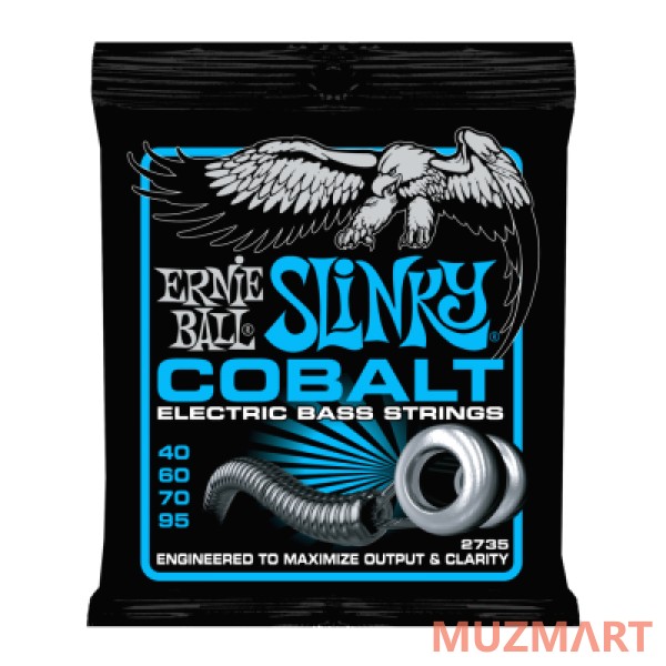 Ernie Ball 2735 Струны для бас-гитары Cobalt Bass Extra Slinky