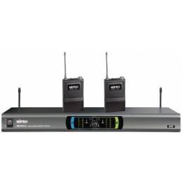 Mipro MR-823/MT-801a*2 (620.100/622.350) радиосистема с двумя портативными поясными передатчиками