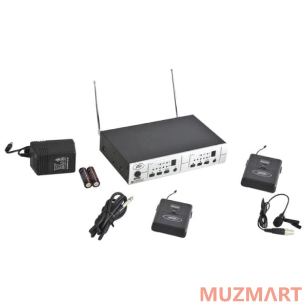 Peavey pv 16dr channel uhf dual receiver - bl/bl 16-канальная радиосистема UFH