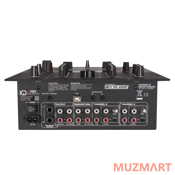 Reloop IQ2 MIDI 2-х канальный DJ микшер