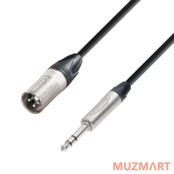 Adam Hall K5BMV1000 Микрофонный кабель XLR(M)-Jack stereo, 10м