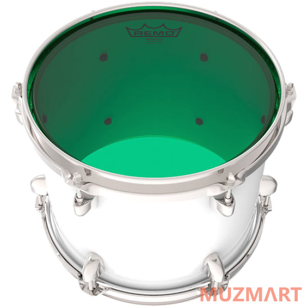 Remo BE-0316-CT-GN Emperor® Colortone™ Green Drumhead, 16' Цветной двухслойный прозрачный пластик для барабана 16"