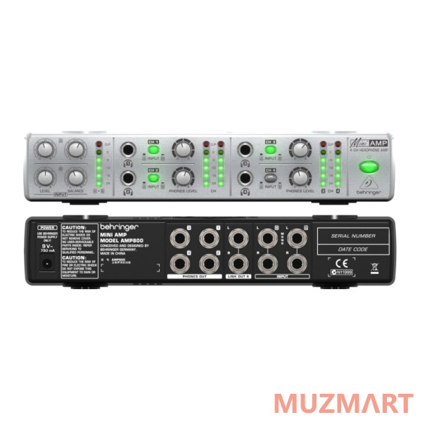 Behringer Amp 800 Усилитель для стереонаушников  4-канальный