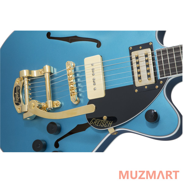 Gretsch G2655TG-P90 Limited Edition Streamliner Center Block Jr. with Bigsby, Riviera Blue Satin Полуакустическая электрогитара