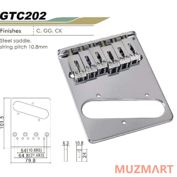 Gotoh GTC-202-C Бридж для Telecaster