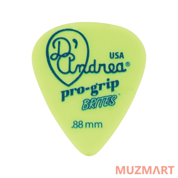 D'Andrea TPGB351-088MH Pro-Grip Brites Медиаторы, толщина 0.88мм, 12шт