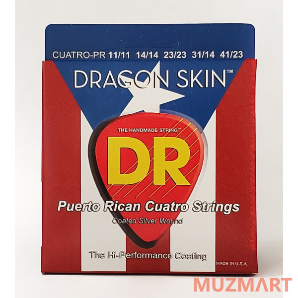 DR CUATRO-PR DRAGON SKIN Струны для пуэрториканского куатро