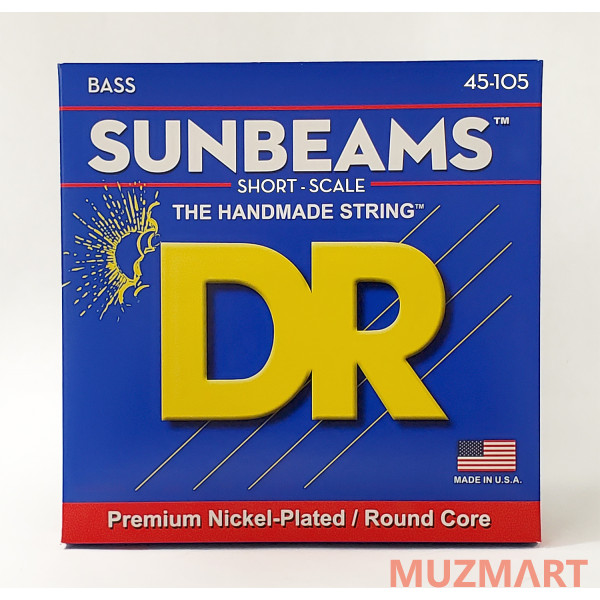 DR SNMR-45 SUNBEAM Струны для 4-струнной бас-гитары
