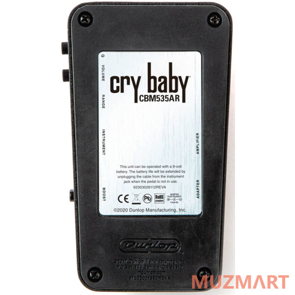 Dunlop CBM535AR Crybaby Q Mini Auto-Return Wah Педаль эффектов