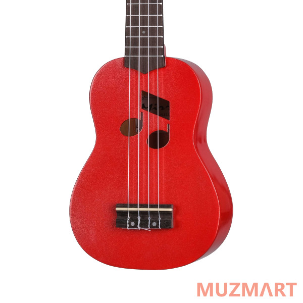 Mirra UK-210-21-RD Укулеле сопрано, красный