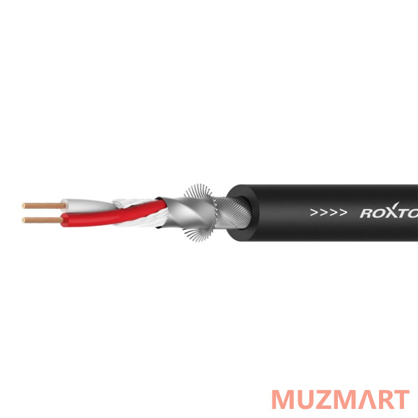 Roxtone MC022L-LSZH/100 Black микрофонный кабель, бухта 100 метров, черный
