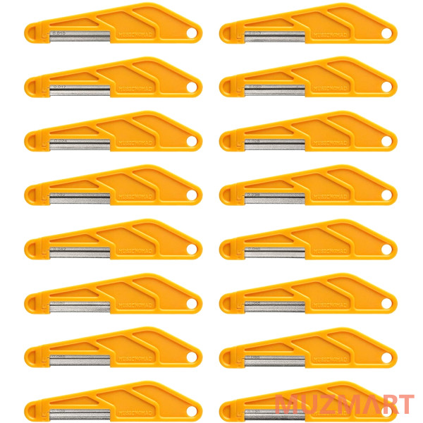 MusicNomad MN675 Diamond Coated Nut File Complete Shop Set Набор надфилей для пропила верхнего порожка, 16 шт