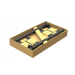 Roxtone PSS110KIT Пара подставок под монитор (23 на 23 см) c треугольным основанием(3 x 44 см)
