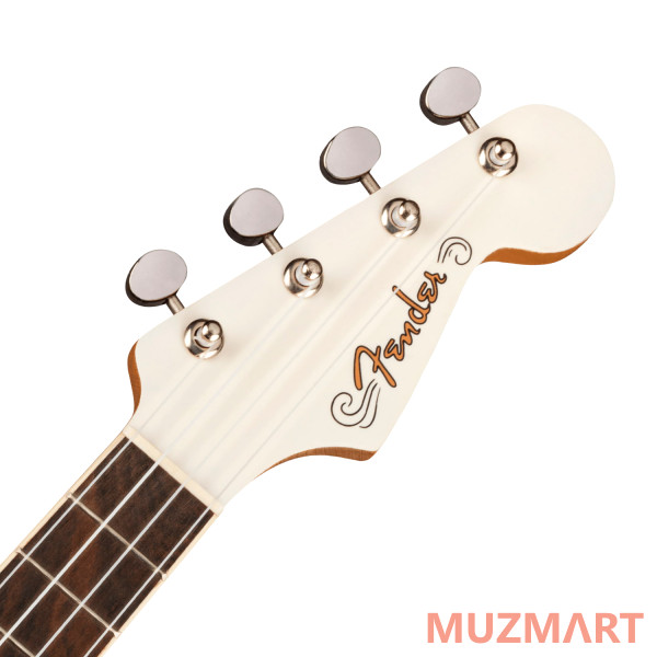 Fender Fullerton Jazzmaster Uke Olympic White Укулеле со звукоснимателем