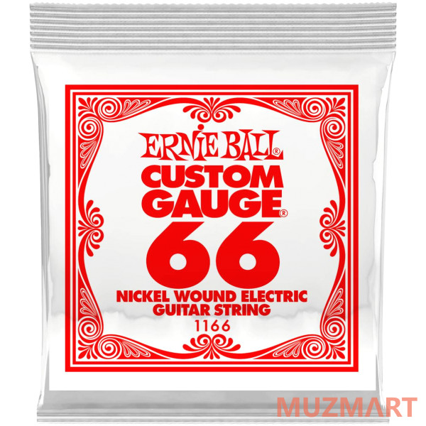 Ernie Ball 1166 Одиночная струна для электрогитары