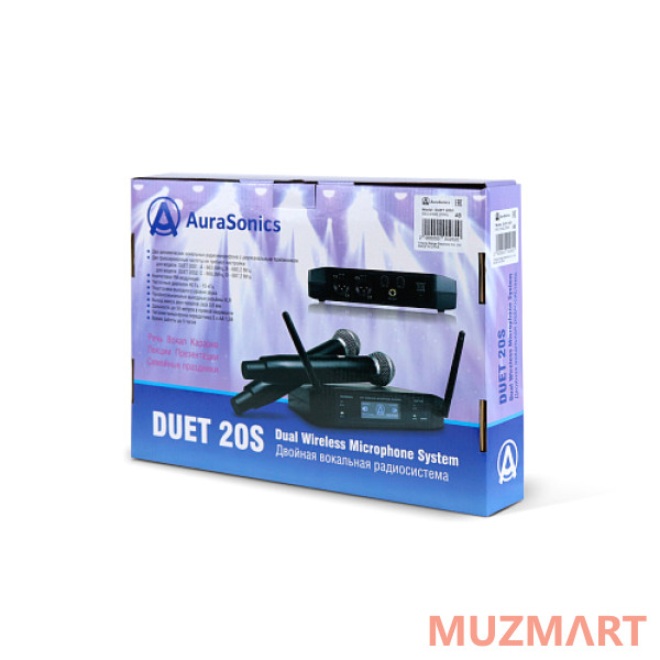 AuraSonics DUET 20S1 двойная радиосистема с ручными передатчиками