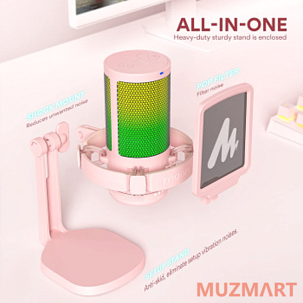 Maono DGM20 (pink) Конденсаторный USB микрофон