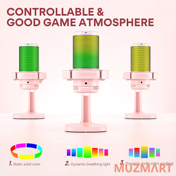 Maono DGM20 (pink) Конденсаторный USB микрофон