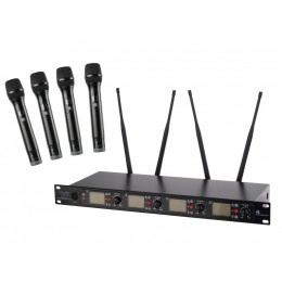 LAudio LS-Q6-4M Беспроводная микрофонная система, 4 ручных передатчика