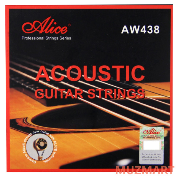 Alice AW438-XL Комплект струн для акустической гитары, фосфорная бронза, 10-47