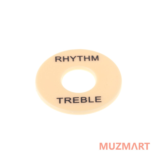 Musiclily M545-5 Накладка под переключатель Treble/Rhythm, кремовая, 5 шт