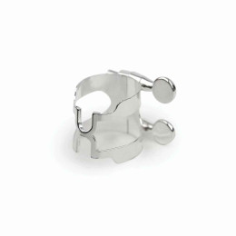 Rico H-Ligature Eb Лигатура для кларнета металлическая с колпачком, серебряная лакировка