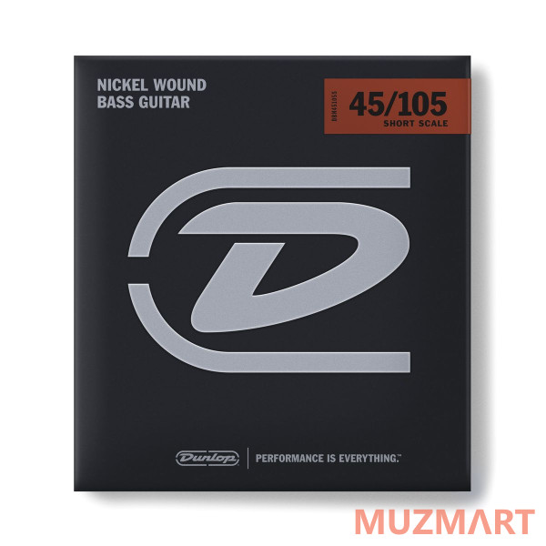 Dunlop DBN45105S Nickel Wound Струны для бас-гитары Short