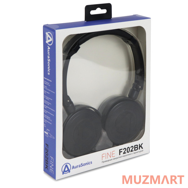 AuraSonics FINE F202BK Наушники проводные