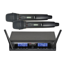 Volta DIGITAL 0202 PRO+ Микрофонная цифровая радиосистема с двумя ручными микрофонами со сменными капсюлями – динамическими и конденсаторными