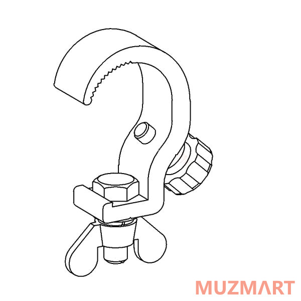 Imlight H25-HOOK-38\41 Алюминиевая струбцина крюк шириной 25мм