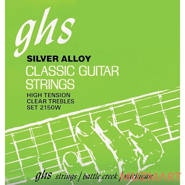 GHS STRINGS 2100W SILVER ALLOY Струны для классической гитары, фосфорная бронза