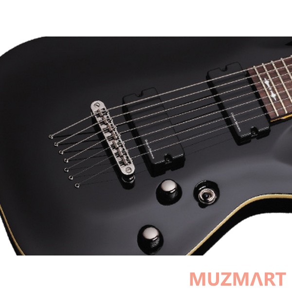 Schecter Omen-7 Active BLK Электрогитара семиструнная