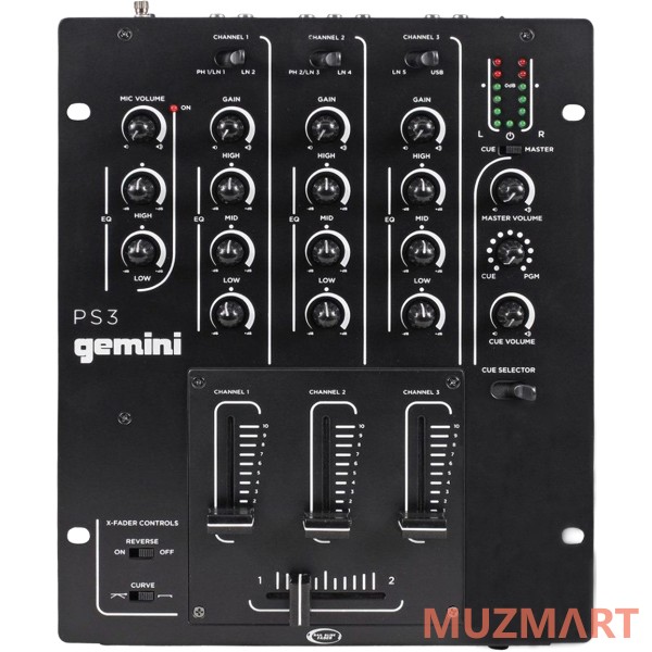 Gemini PS3 DJ микшер
