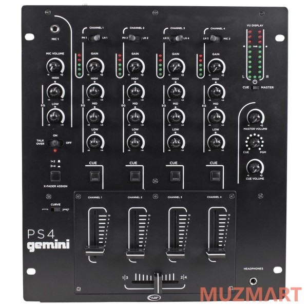 Gemini PS4 DJ микшер