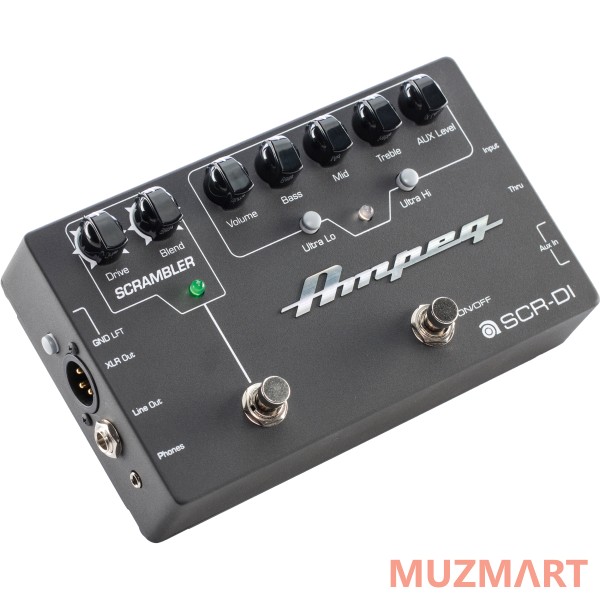 Ampeg SCR-DI BASS DI w/SCRAMBLER OVERDRIVE Напольный басовый предусилитель / директ-бокс