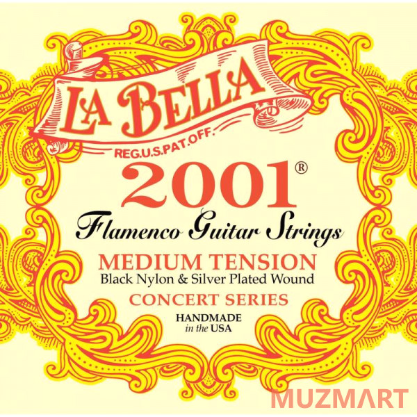 La Bella 2001 Flamenco Medium Струны для классической гитары