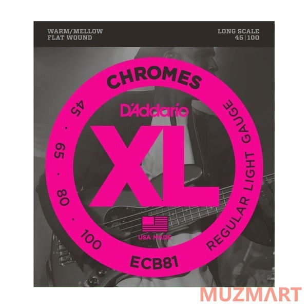 D'Addario ECB81 Струны для 4-х струнной бас гитары
