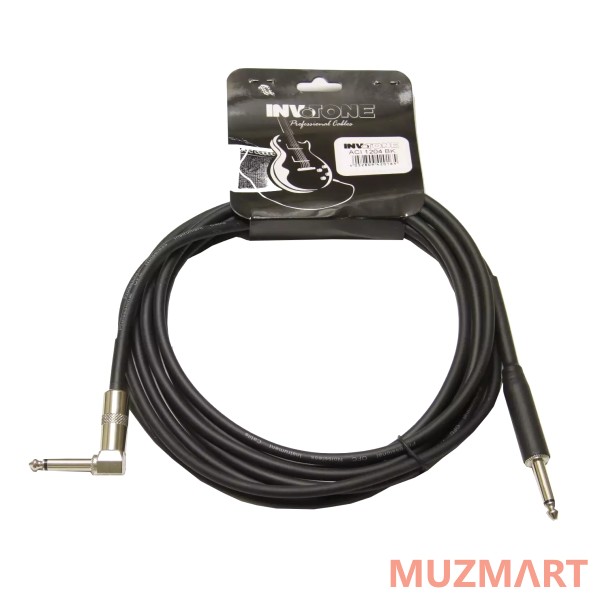 Invotone ACI1206BK Инструментальный кабель 6,3 джек моно <-> 6,3 джек моно угловой, 6 м