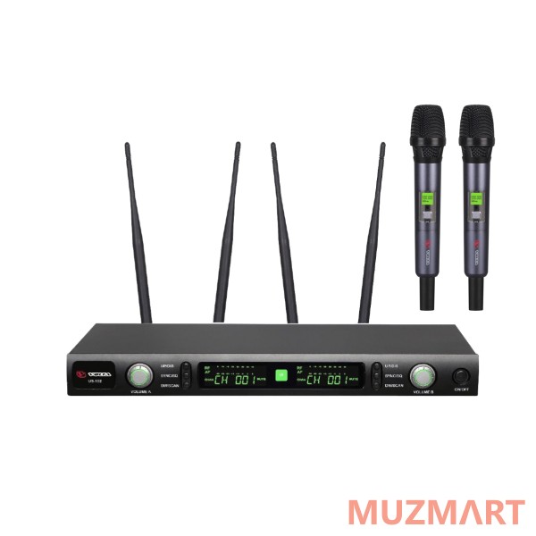 Volta US-102 with aluminuim case 600-636MHZ Радиосистема с двумя ручными микрофонами в кейсе