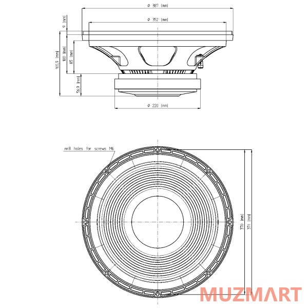 Eighteen Sound 15LW1500/8 15" динамик с расширенным НЧ